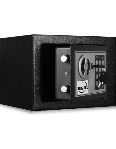 Caja Fuerte Tenamic Electrónica 0.23 Pies Cúbicos Negra