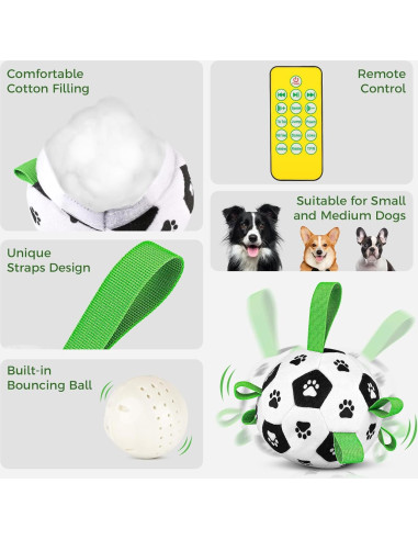 Pelota Interactiva para Perros QDAN con Control Remoto 330g