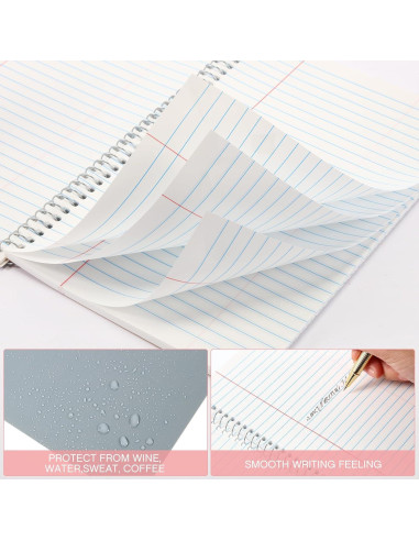 Cuadernos de Papel de Piedra Geyoga - Set de 4 Rayados 14x21.6cm