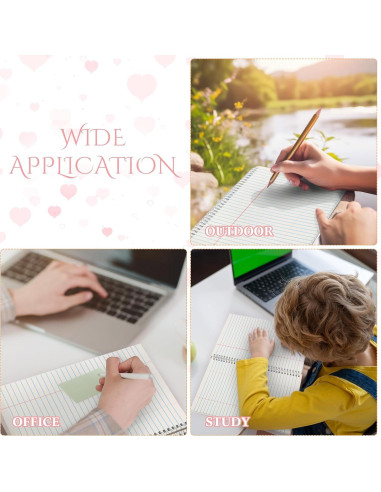 Cuadernos de Papel de Piedra Geyoga - Set de 4 Rayados 14x21.6cm