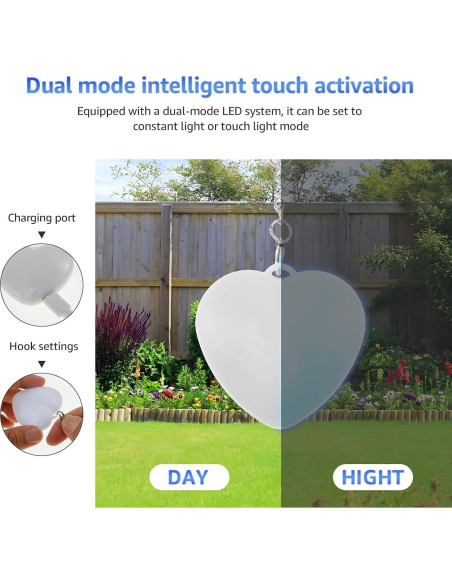 Luz de Corazón Brillante LYIYEYAN para Monedero LED Luz de Corazón Brillante LYIYEYAN para Monedero LED