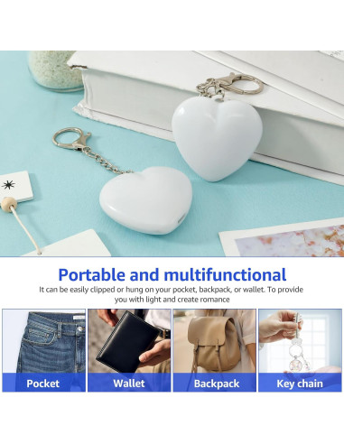 Luz de Corazón Brillante LYIYEYAN para Monedero LED