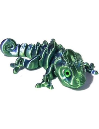 4 Piezas Camaleón Impreso en 3D Jorkei, Juguetes Antiestrés