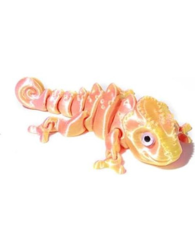 4 Piezas Camaleón Impreso en 3D Jorkei, Juguetes Antiestrés