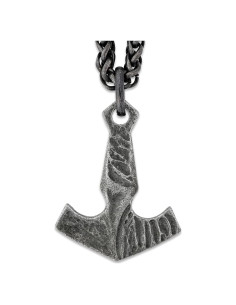 Collar Viking Mjolnir HAQUIL con Cadena de 60 cm - Joyería Nórdica