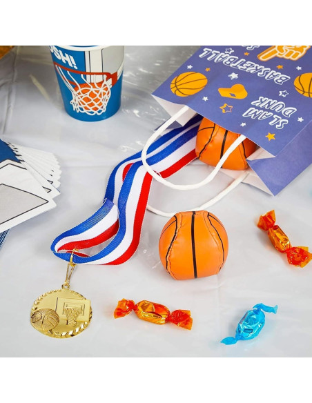 Medallas de Baloncesto Juvale - 12 Trofeos de Oro 5.08 cm