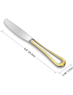 Cuchillos de Cena KEAWELL Bisel de Perla 4 Piezas Acero Inoxidable 2