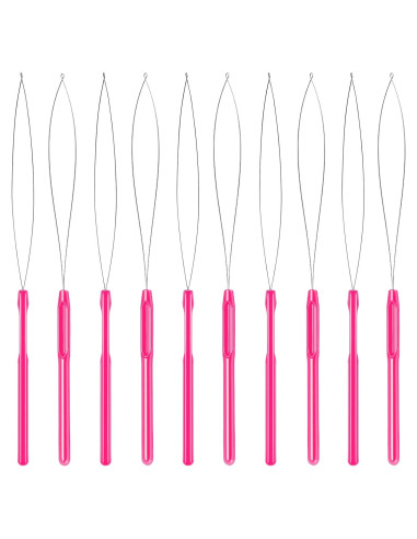 10 Piezas Herramienta de Aguja para Extensiones de Cabello Zonon