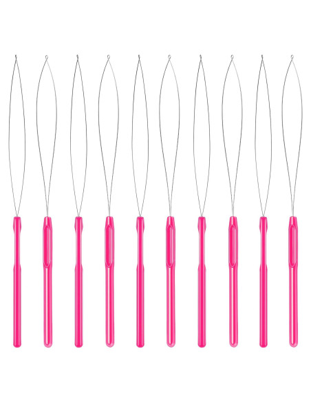 10 Piezas Herramienta de Aguja para Extensiones de Cabello Zonon