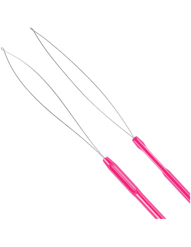 10 Piezas Herramienta de Aguja para Extensiones de Cabello Zonon