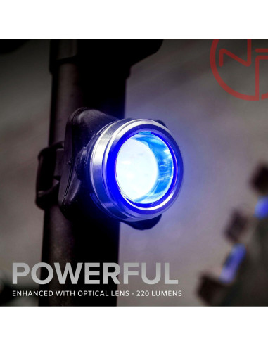 Luz Trasera para Bicicleta NP NIGHT PROVISION OPTIKS-Azul 220 Lúmenes