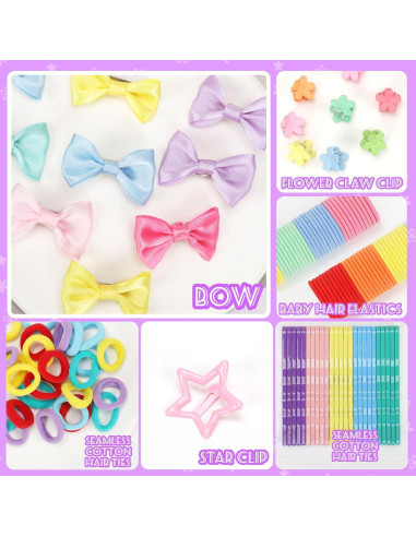 940 Piezas Conjunto de Accesorios para el Cabello NITELEMN