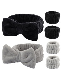 Conjunto de Toallas de Muñeca y Diadema YIFVNGHUI Microfibra