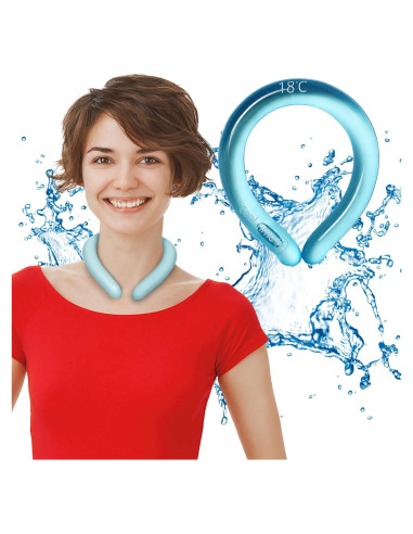 Tubo Enfriador de Cuello CoolTimeUSA Azul Reutilizable 17.78cm