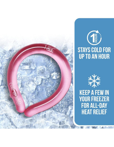 Tubo Enfriador de Cuello CoolTimeUSA Azul Reutilizable 17.78cm