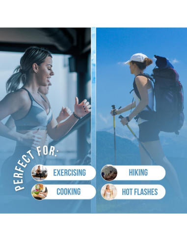 Tubo Enfriador de Cuello CoolTimeUSA Azul Reutilizable 17.78cm