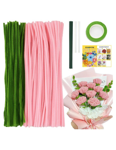 Kit de Manualidades con Limpiapipas ESUOHYM - 300 Varillas Gruesas