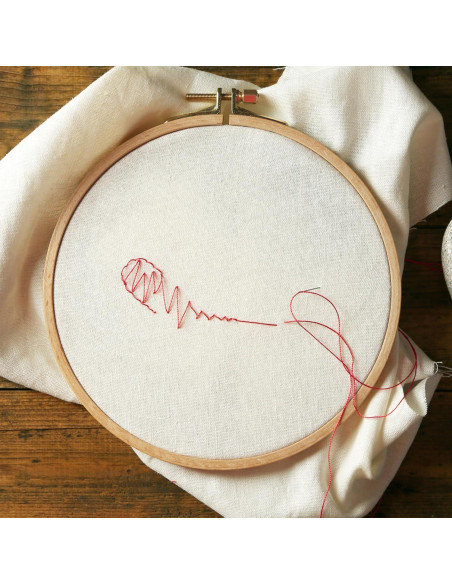 Aro de Bordado de Madera 10" Esenciales Por Artes de Ocio