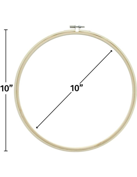 Aro de Bordado de Madera 10" Esenciales Por Artes de Ocio