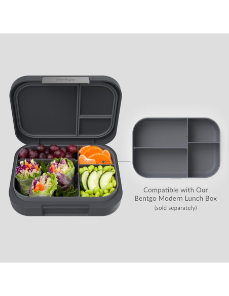 Bandeja de Preparación de Comidas Bentgo Moderna 1300ml Gris