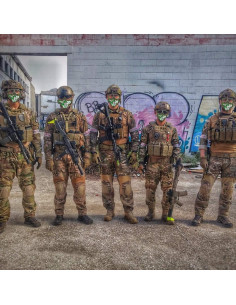 Conjunto de Máscara Media Cara y Gafas Airsoft Outgeek 2