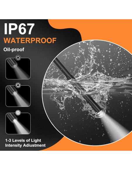 Cámara Endoscópica JYTONE 4.3" HD Impermeable 5.5mm 2m