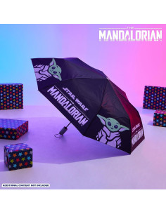 Paraguas Automático Disney Baby Yoda Telescópico Plegable 2