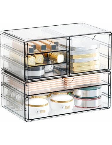 Organizador de Cajones Acrílico Yieach 6 Cajones 28.2x16.5 cm