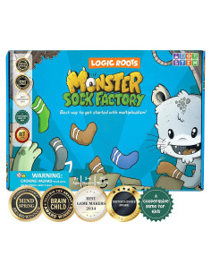 Juego de Mesa de Matemáticas LogicRoots - Fábrica de Calcetines Monstruosos