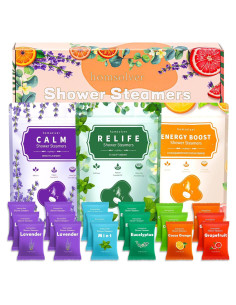Paquete de 18 Bombas de Ducha Aromaterapia Homsolver - Relajación