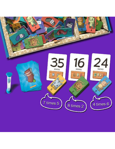 Juego de Mesa de Matemáticas LogicRoots - Fábrica de Calcetines Monstruosos