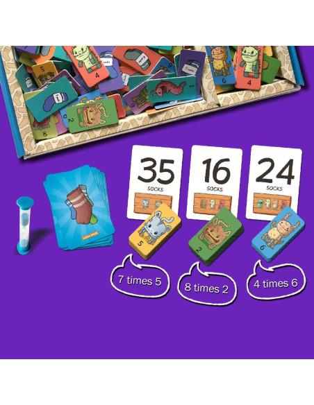 Juego de Mesa de Matemáticas LogicRoots - Fábrica de Calcetines Monstruosos