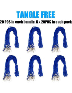 120 Cintas Azules BAITEER con Gancho Giratorio 91.44 cm 2