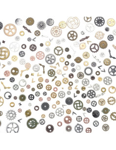 Colgantes de Engranaje Steampunk BigOtters 200g - Mezcla de Colores 2