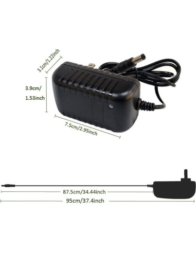 Adaptador de corriente 12V 1.5A MTYTOT para LED y CCTV