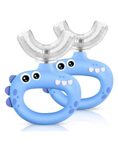 Cepillo de Dientes Infantil U Guía 360 Silicona Suave 2 Unidades
