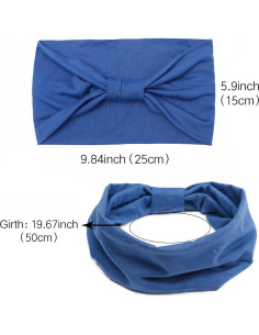 Diademas Tobeffect para Mujeres - Set de 6 Turbantes Boho 2