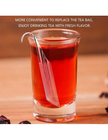 Difusor de Té de Acero Inoxidable Tasunte - 2 Piezas 14x3 cm