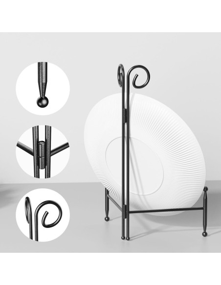 Soporte de Exhibición SVENJBB de Hierro Negro 15 cm Plegable