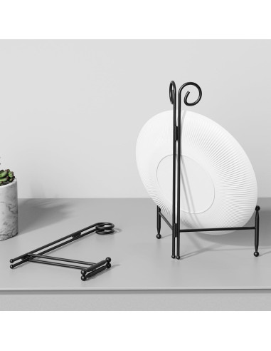 Soporte de Exhibición SVENJBB de Hierro Negro 15 cm Plegable