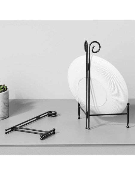 Soporte de Exhibición SVENJBB de Hierro Negro 15 cm Plegable