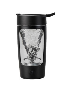 Botella Mezcladora Eléctrica DaaSiGwaa 650 ml Tritan Negro