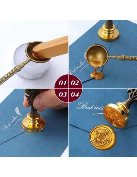 Juego de Pluma y Tinta Karhood con Sello de Cera y 5 Plumillas