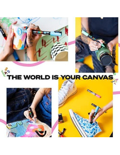 Set de 8 Marcadores de Pintura Posca PC-8K Punta Cincel 8mm 2