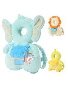 Mochila Protectora de Cabeza para Bebé JunNeng Elefante Azul