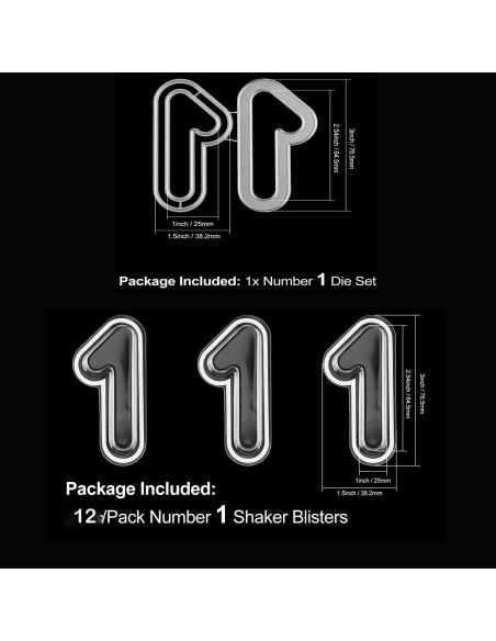 BAOFALI 13 Piezas Juego de Troqueles y Cubiertas Shaker 3D