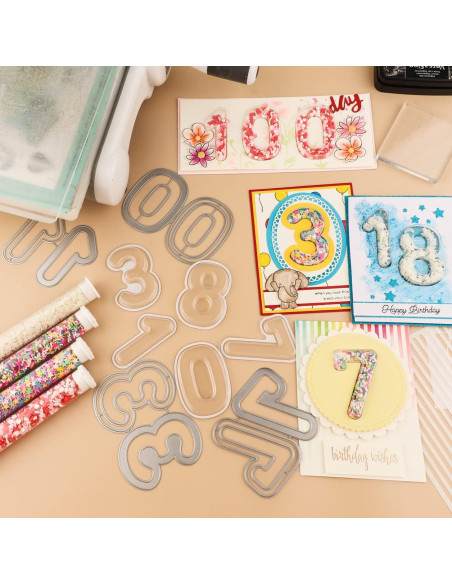 BAOFALI 13 Piezas Juego de Troqueles y Cubiertas Shaker 3D