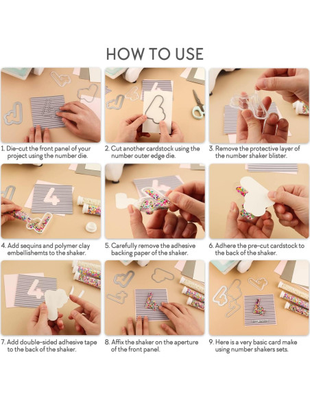 BAOFALI 13 Piezas Juego de Troqueles y Cubiertas Shaker 3D