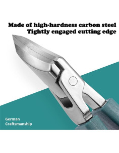 Juego de Cortauñas Profesional Pico de Águila 3 Piezas Negro 2