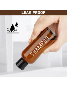 Paquete de 6 Botellas de Viaje Wowang 100ml Aprobadas por TSA 2